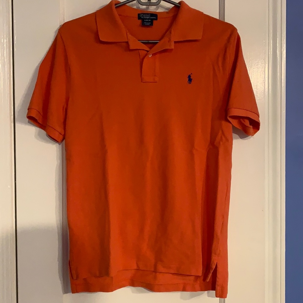 Polo Ralph Lauren Orange Polo Boys Size L 14-16